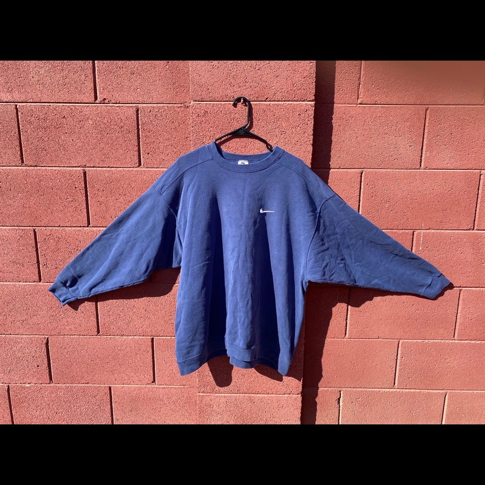 Vintage 90s Nike Faded Mini Swoosh Grunge‎ Crewneck